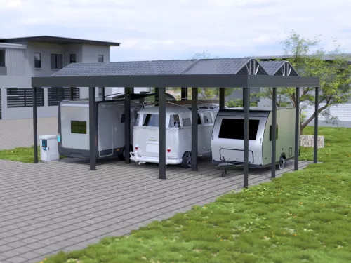 PV Carport für Wohnmobil